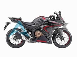 Matte Black Red - Honda CBR400R (2019-2023) ABS Fairings | Apex Fairings — view 1