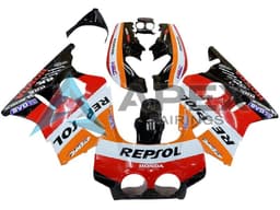 White Red - Honda CBR400RR NC23 (1987-1989) ABS Fairings | Apex Fairings — view 1