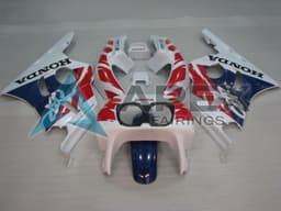 Orange White Red Glossy Black - Honda CBR400RR NC23 (1987-1989) ABS Fairings | Apex Fairings — view 1