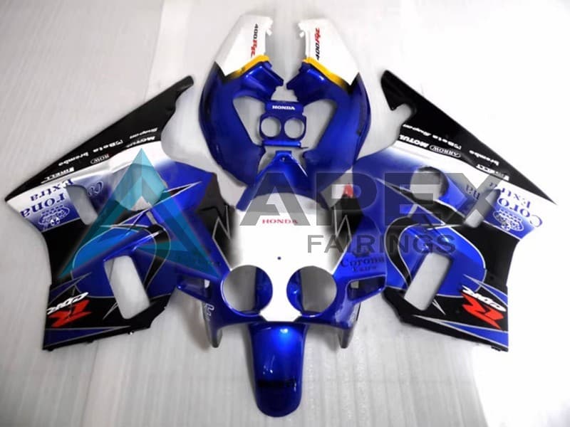 Orange White Red Glossy Black Repsol HRC - Honda CBR400RR NC23 (1987-1989) ABS Fairings — Style FE6 | Apex Fairings