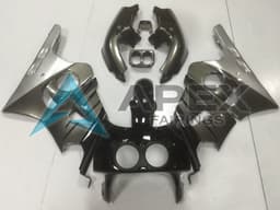 Silver Grey Glossy Black - Honda CBR400RR NC29 (1990-1999) ABS Fairings | Apex Fairings — view 1