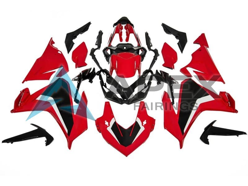Red White Black - Honda CBR500R (2019-2023) ABS Fairings — Style FE32 | Apex Fairings