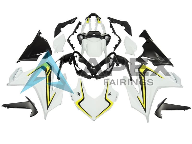 White Neon Yellow Matte Black - Honda CBR500R (2019-2023) ABS Fairings | Apex Fairings