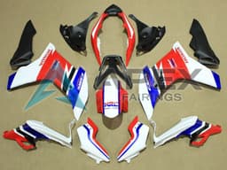 White Red Blue - Honda CBR600F (2011-2013) ABS Fairings | Apex Fairings — view 1
