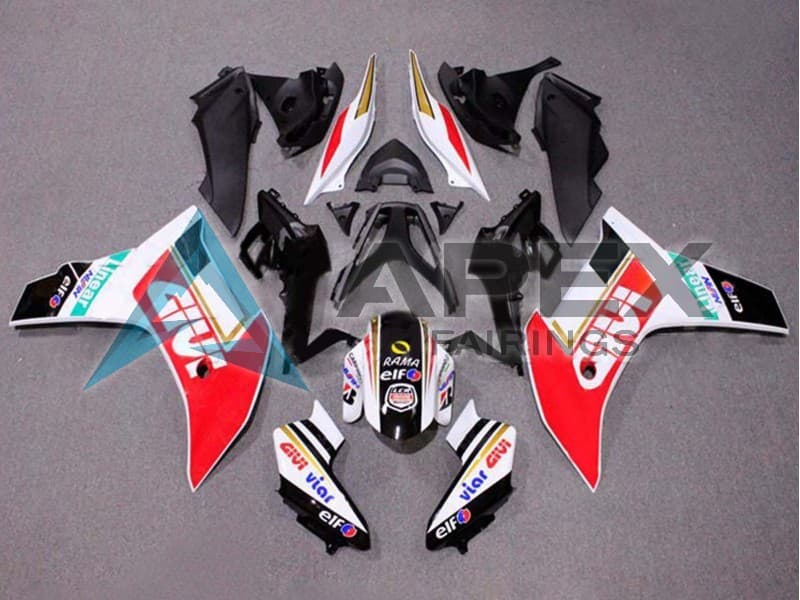 White Red Gold Glossy Black Givi - Honda CBR600F (2011-2013) ABS Fairings | Apex Fairings