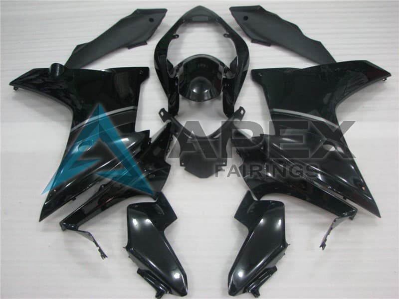 Glossy Black - Honda CBR600F (2011-2013) ABS Fairings | Apex Fairings