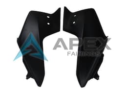 Glossy Black - Honda CBR600F (2011-2013) ABS Fairings — Style FE4 | Apex Fairings — view 4