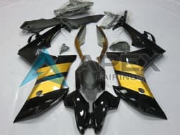 Gold Glossy Black CBR Design - Honda CBR600F (2011-2013) ABS Fairings | Apex Fairings — view 1