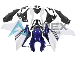White Blue - Honda CBR600F (2011-2013) ABS Fairings | Apex Fairings — view 1