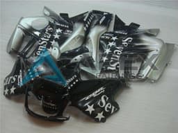 Silver Glossy Black SevenStars - Honda CBR600 F3 (1997-1998) ABS Fairings | Apex Fairings — view 3