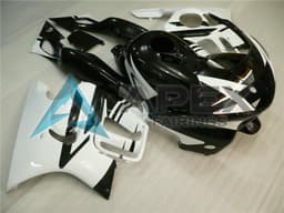 White Glossy Black - Honda CBR600 F3 (1997-1998) ABS Fairings | Apex Fairings — view 2