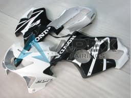 White Glossy Black - Honda CBR600 F4 (1999-2000) ABS Fairings | Apex Fairings — view 1