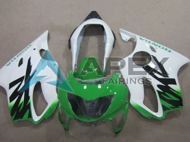 White Green - Honda CBR600 F4 (1999-2000) ABS Fairings | Apex Fairings