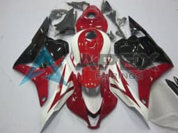 White Red Glossy Black OEM Style - Honda CBR600RR (2009-2012) ABS Fairings | Apex Fairings — view 1