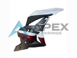White Red Matte Black - Honda CBR600RR (2009-2012) ABS Fairings | Apex Fairings — view 4