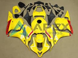 Yellow Red White Repsol - Honda CBR600RR (2009-2012) ABS Fairings | Apex Fairings — view 1