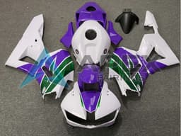 White Purple Green - Honda CBR600RR EURO Spec (2013-2023) ABS Fairings | Apex Fairings — view 1