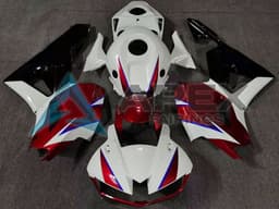 White Red Blue Glossy Black - Honda CBR600RR EURO Spec (2013-2023) ABS Fairings | Apex Fairings — view 1