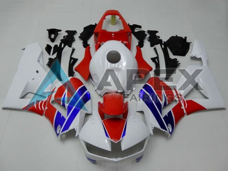 White Red Blue - Honda CBR600RR EURO Spec (2013-2023) ABS Fairings — Style F114 | Apex Fairings