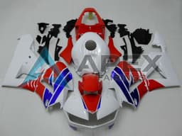 White Red Blue - Honda CBR600RR EURO Spec (2013-2023) ABS Fairings — Style F114 | Apex Fairings — view 1