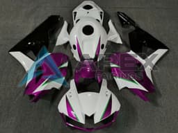 White Pink Green Glossy Black - Honda CBR600RR USA Spec (2013-2026) ABS Fairings | Apex Fairings — view 1