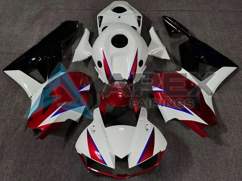 White Red Blue Glossy Black - Honda CBR600RR USA Spec (2013-2026) ABS Fairings | Apex Fairings