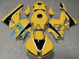 Yellow White Glossy Black - Honda CBR600RR USA Spec (2013-2026) ABS Fairings | Apex Fairings — view 1