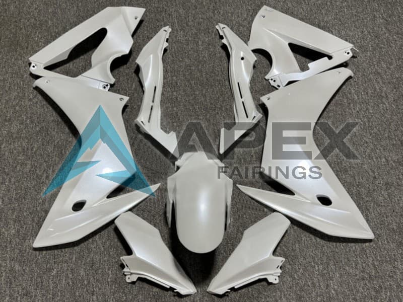 Glossy Pearl White - Honda CBR650F (2014-2016) ABS Fairings | Apex Fairings