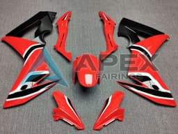 Red Matte Black - Honda CBR650F (2014-2016) ABS Fairings | Apex Fairings — view 1