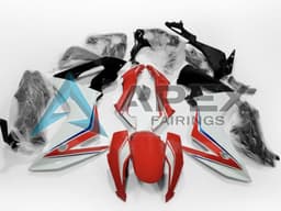 White Blue Red - Honda CBR650F (2014-2016) ABS Fairings | Apex Fairings — view 1