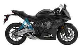 Black - Honda CBR650F (2017-2025) ABS Fairings | Apex Fairings — view 1