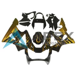 Black & Gold - Honda CBR900RR CBR929RR (2000-2001) ABS Fairings | Apex Fairings — view 1