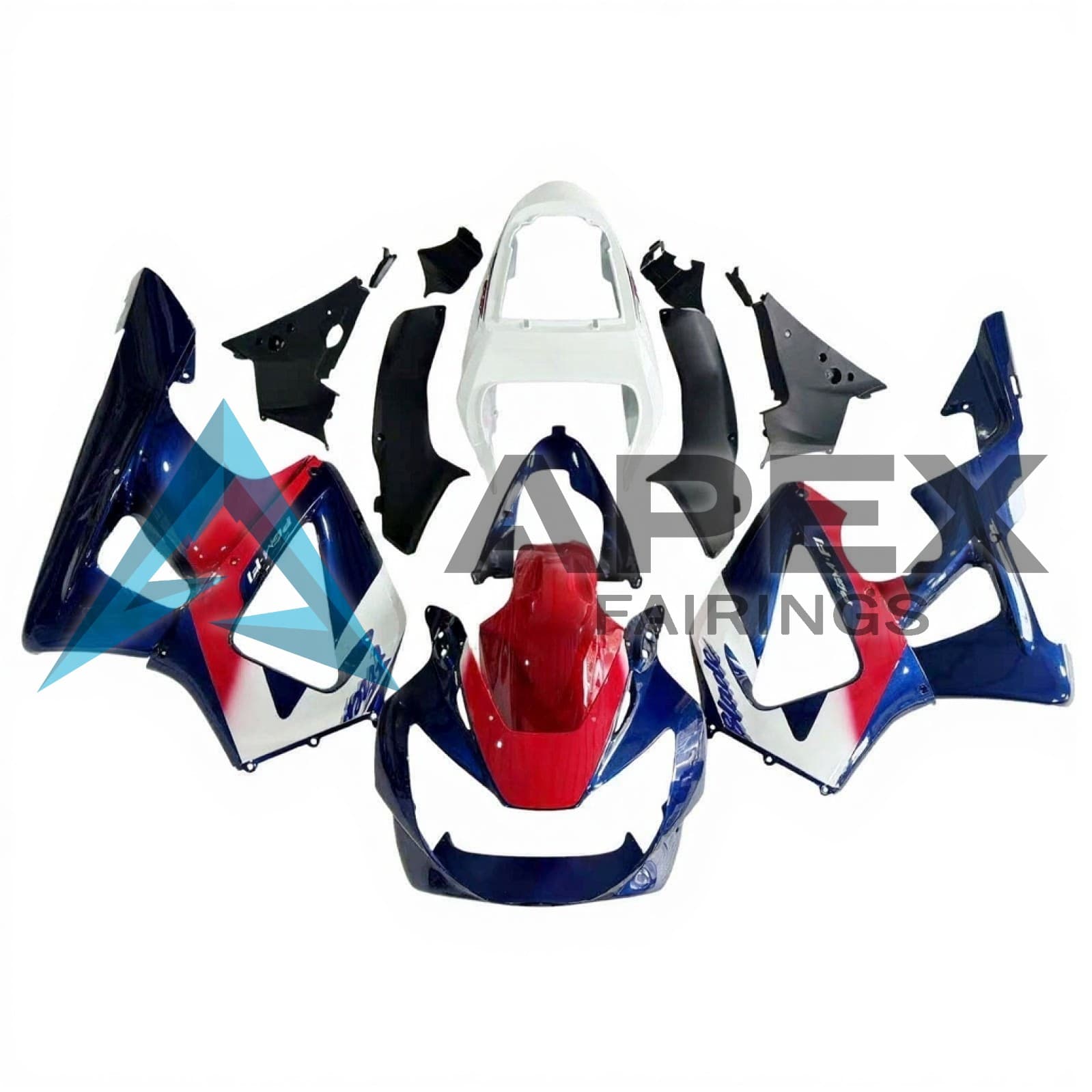 Red & Blue - Honda CBR900RR CBR929RR (2000-2001) ABS Fairings | Apex Fairings