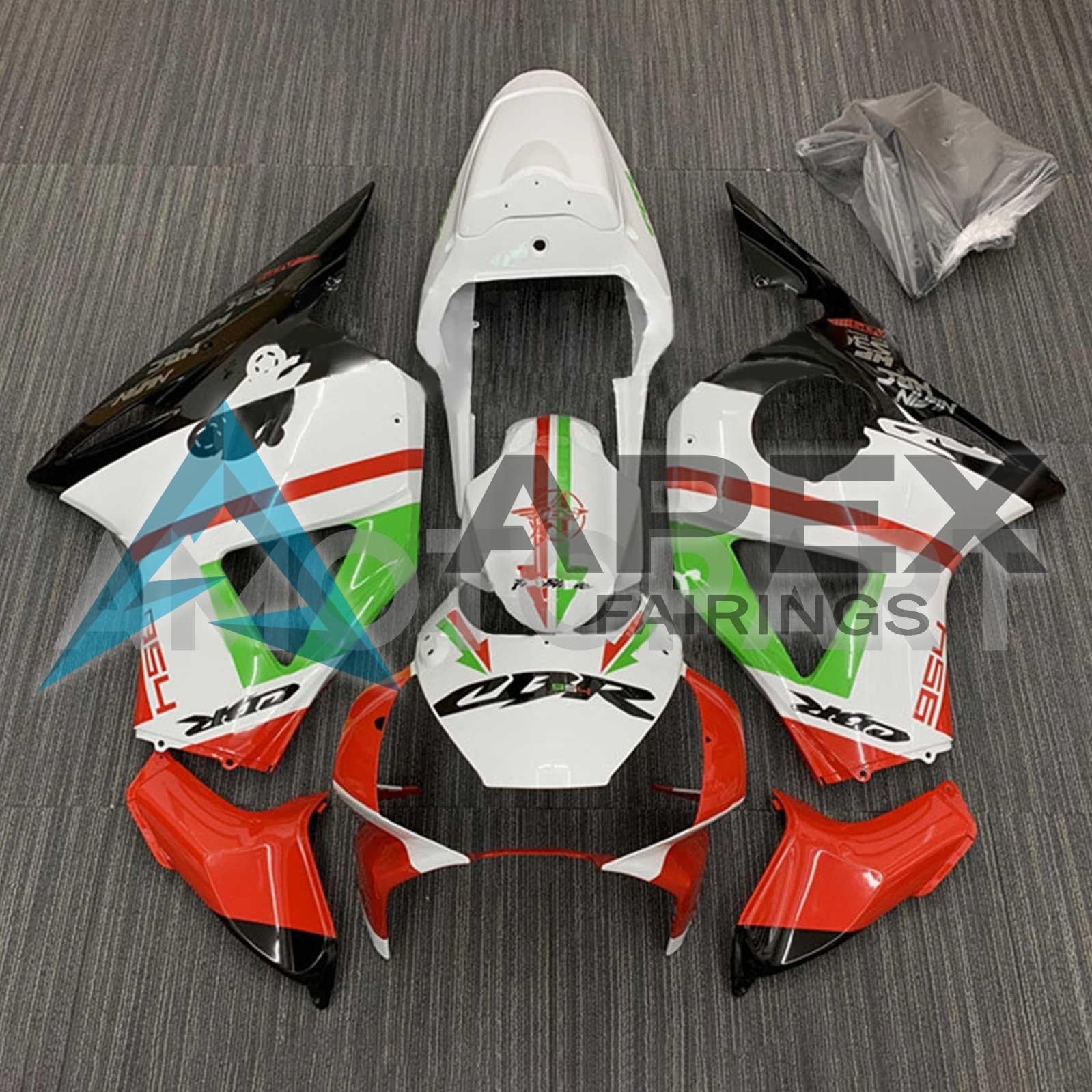 Red & Green - Honda CBR900RR CBR959RR (2002-2003) ABS Fairings | Apex Fairings