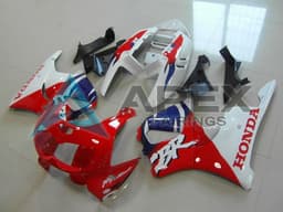 White Red Blue - Honda CBR900RR CBR893RR SC33 (1996-1997) ABS Fairings | Apex Fairings — view 1
