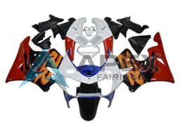 White Red Blue Glossy Black - Honda CBR900RR CBR919RR SC33 (1998-1999) ABS Fairings | Apex Fairings — view 1