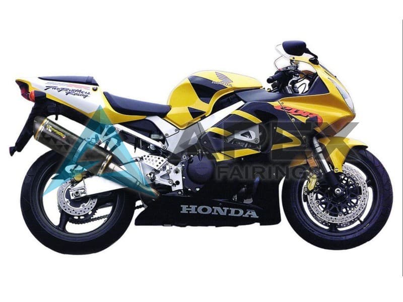 Yellow Dark Blue - Honda CBR900RR CBR929RR SC44 (2000-2001) ABS Fairings | Apex Fairings