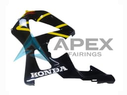 Yellow Glossy Black - Honda CBR900RR CBR929RR SC44 (2000-2001) ABS Fairings — Style FE48 | Apex Fairings — view 4