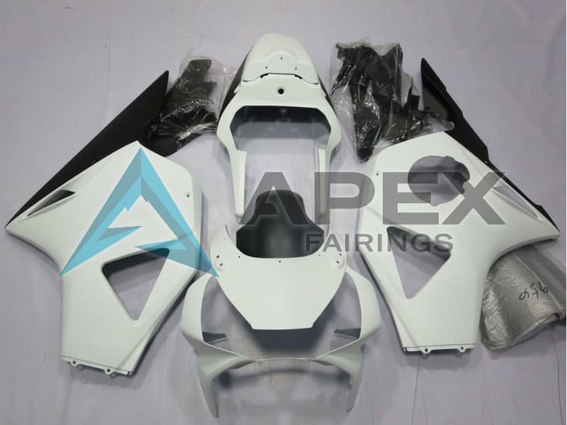 White Glossy Black - Honda CBR900RR CBR954RR SC50 (2002-2003) ABS Fairings | Apex Fairings