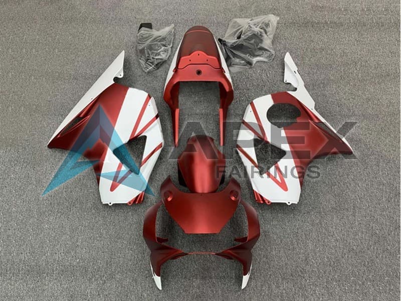 White Red - Honda CBR900RR CBR954RR SC50 (2002-2003) ABS Fairings | Apex Fairings