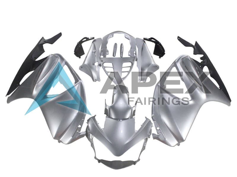 Silver Matte Black - Honda Honda ST 1300 / Pan European 1300 (2002-2016) ABS Fairings — Style FE11 | Apex Fairings