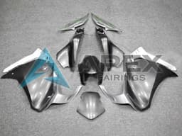 Silver White - Honda VFR1200F (2010-2013) ABS Fairings — Style FE15 | Apex Fairings — view 1