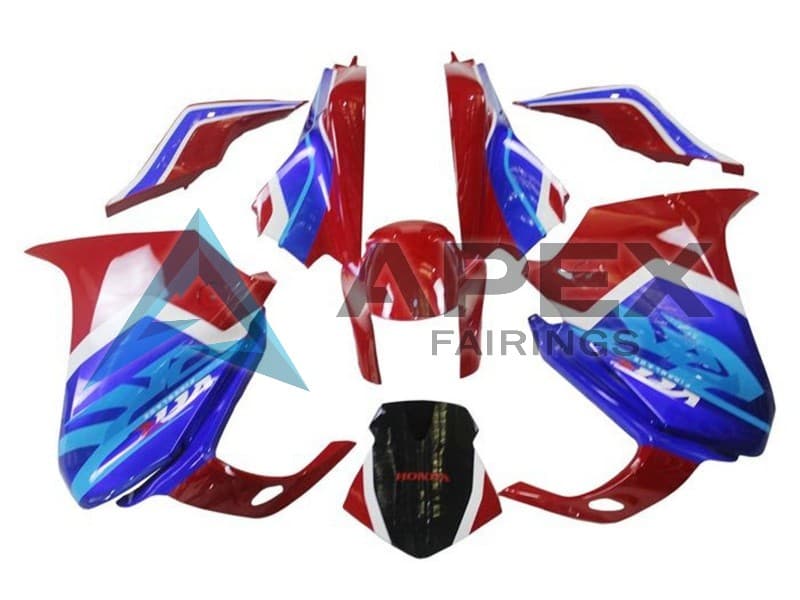 White Red Blue - Honda VFR1200F (2010-2013) ABS Fairings | Apex Fairings