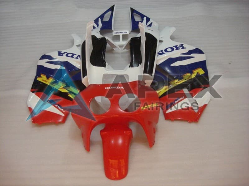 White Blue Red - Honda VFR400R NC30 (1988-1992) ABS Fairings | Apex Fairings
