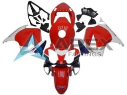 White Red Blue HRC - Honda VFR800 Interceptor RC46 (2002-2016) ABS Fairings | Apex Fairings — view 1