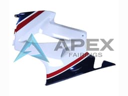 White Red Dark Blue - Honda VFR800 Interceptor RC46 (2002-2016) ABS Fairings — Style FE77 | Apex Fairings — view 4