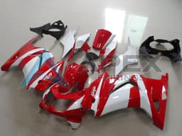 White Red - Kawasaki Ninja250 / EX250 / ZX-250R (2008-2012) ABS Fairings — Style FE89 | Apex Fairings — view 1
