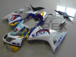 White Yellow Blue Red EFSF RX-78 - Kawasaki Ninja250 / EX250 / ZX-250R (2008-2012) ABS Fairings | Apex Fairings — view 1