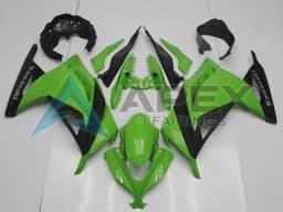 Green Matte Black OEM - Kawasaki Ninja300 / EX300 / ZX-300R (2013-2018) ABS Fairings | Apex Fairings — view 1