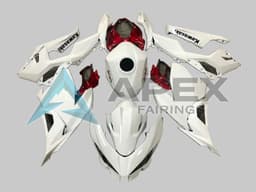 White Red Black - Kawasaki Ninja400 / EX400 (2018-2025) ABS Fairings — Style FE68 | Apex Fairings — view 1